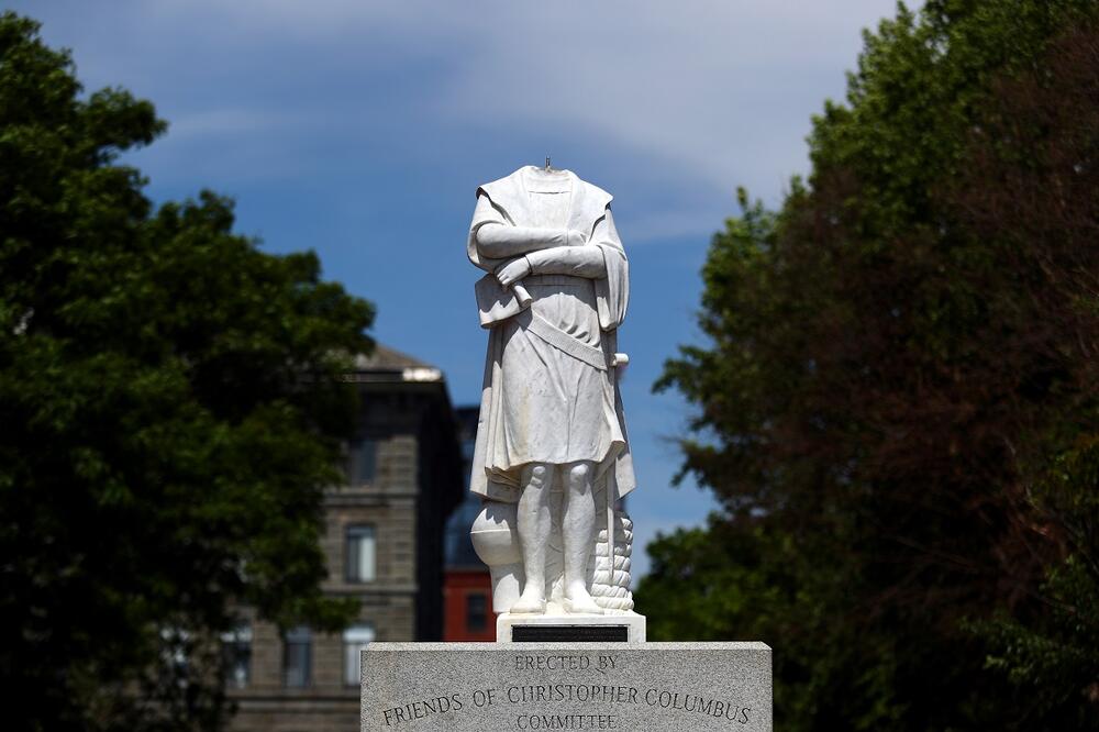 Spomenik Kolumbu u Bostonu, Foto: AP Photo
