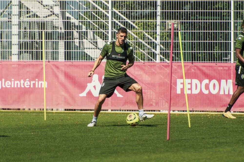 Jovetić na treningu, Foto: AS Monaco