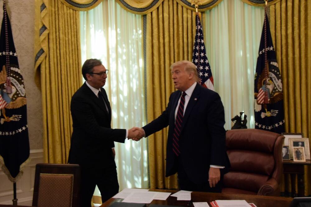 Donald Tramp i Aleksandr Vučić, Foto: Predsednik.rs