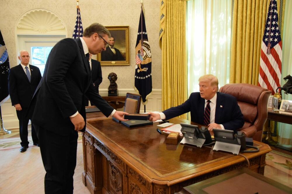 Vučić sa predsjednikom SAD Donaldom Trampom, Foto: Predsednik.rs