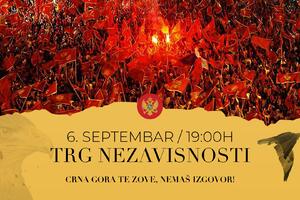 "Crnogorske patriotske organizacije": Na Trgu nezavisnosti vidjeće...