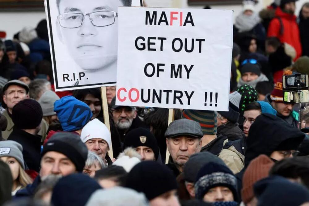 Protesti u Slovačkoj nakon ubistva Kucijaka 2018., Foto: Reuters