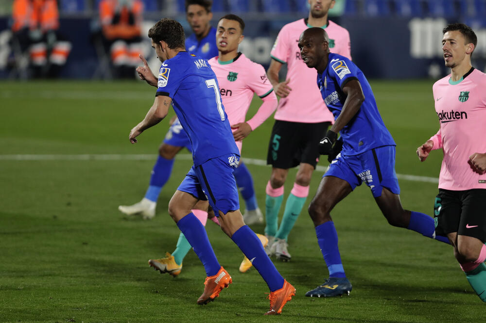 Mata slavi gol protiv Barse, Foto: AP