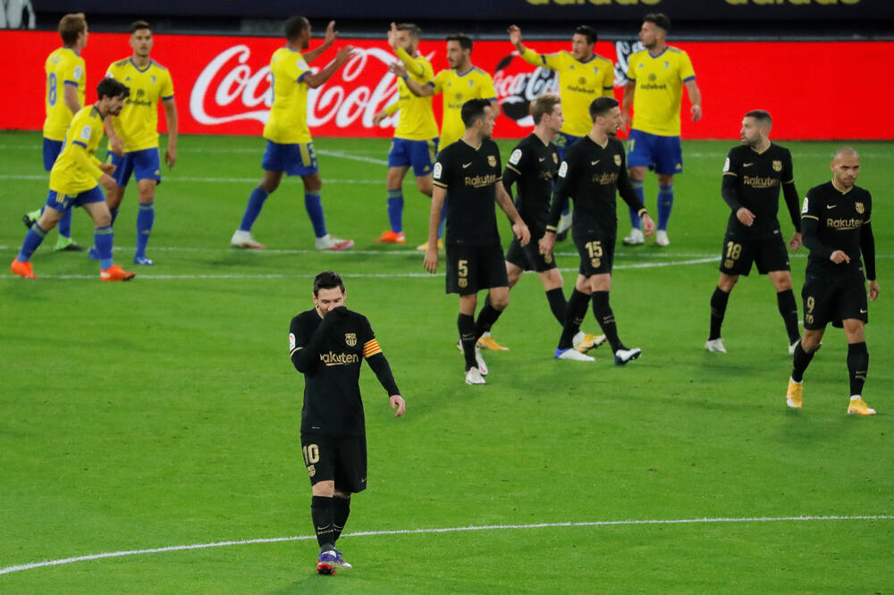 Fudbaleri Kadisa nakon pobjede nad Barselonom, Foto: Reuters