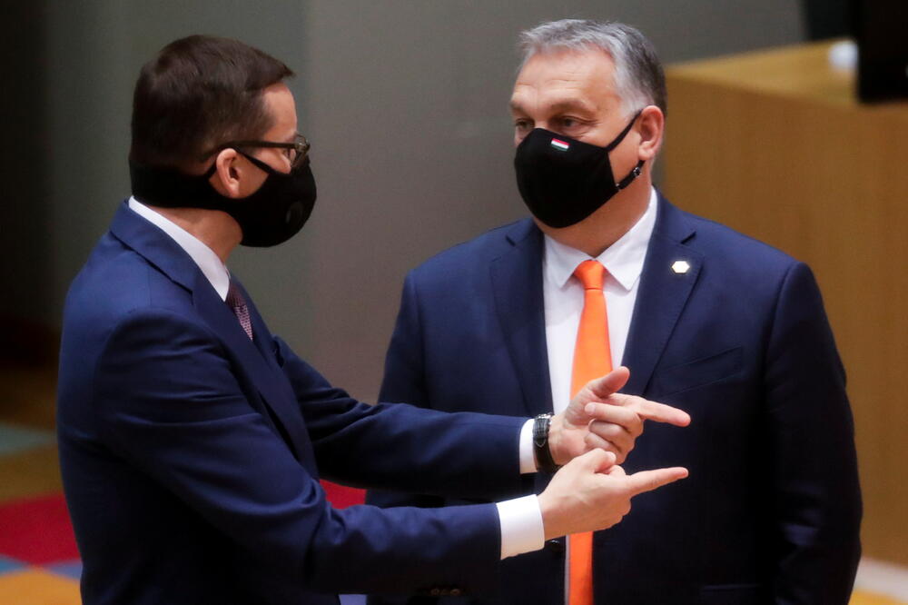 Moravjecki i Orban juče u Briselu, Foto: Reuters