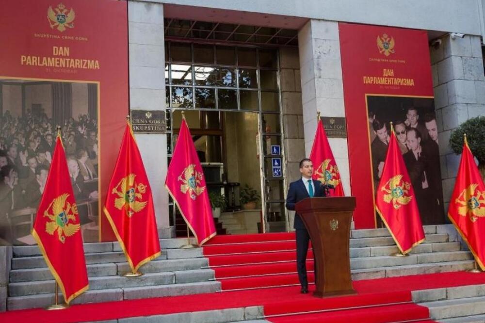 Obraćanje treba da bude jasno i obuhvati sve podatke: Detalj sa obilježavanja Dana parlamentarizma 31. oktobra 2020, Foto: Skupština.me