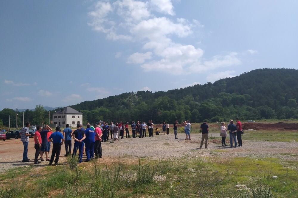 Sa jednog od prethodnih protesta radnika Boksita, Foto: Svetlana Mandić