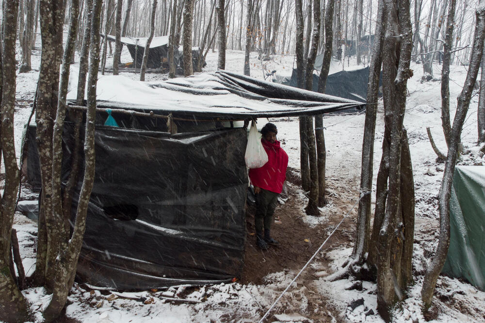 U šatorskom naselju u šumi kod Velike Kladuše žive destine migranata, Foto: REUTERS