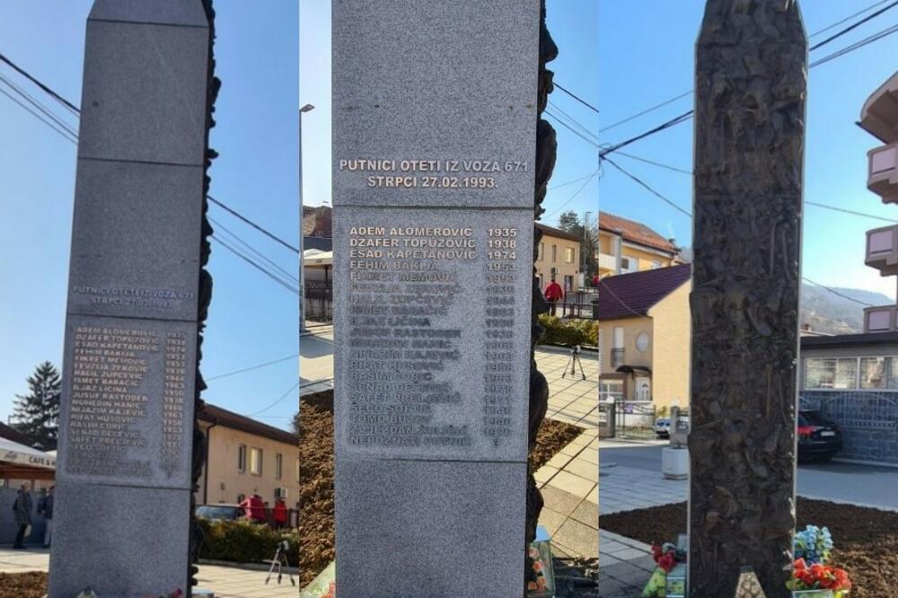 Spomenik u Štrpcima, Foto: YIHR