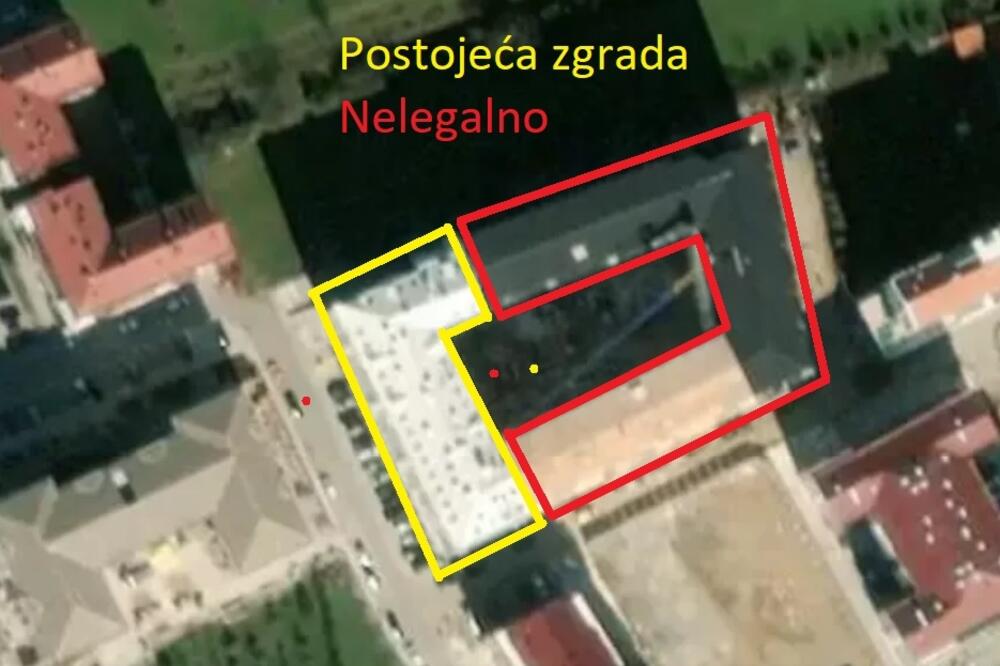 Sporne višespratnice u zahvatu nevažećeg DUP-a “Zabjelo - Ljubović”, Foto: Google Maps