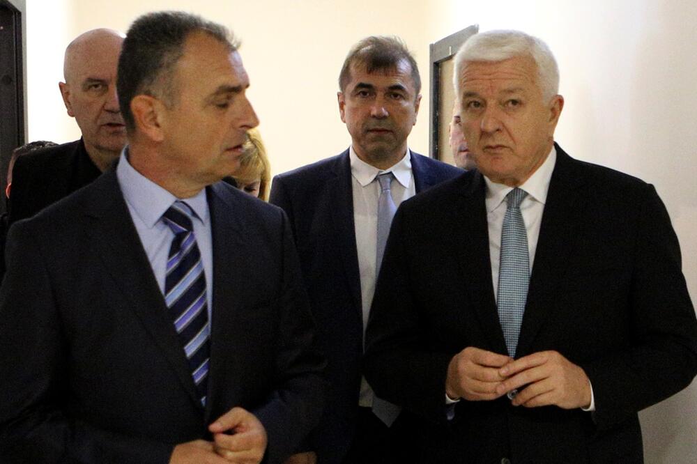Hrapović i Marković u aprilu 2019. godine, Foto: Savo Prelević