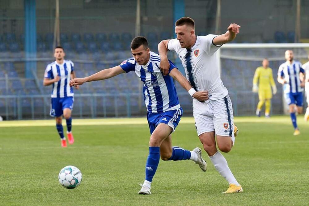 Lazar Mijović, napadač Budućnosti, Foto: FK Budućnost