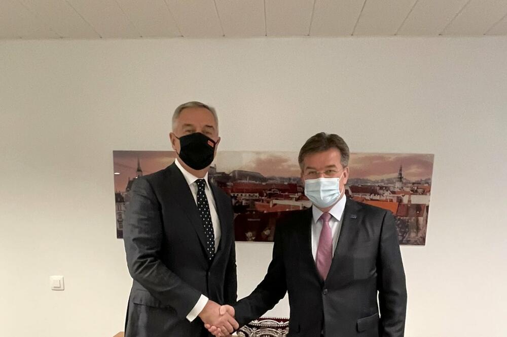 Đukanović i Lajčak, Foto: Kabinet predsjednika Crne Gore