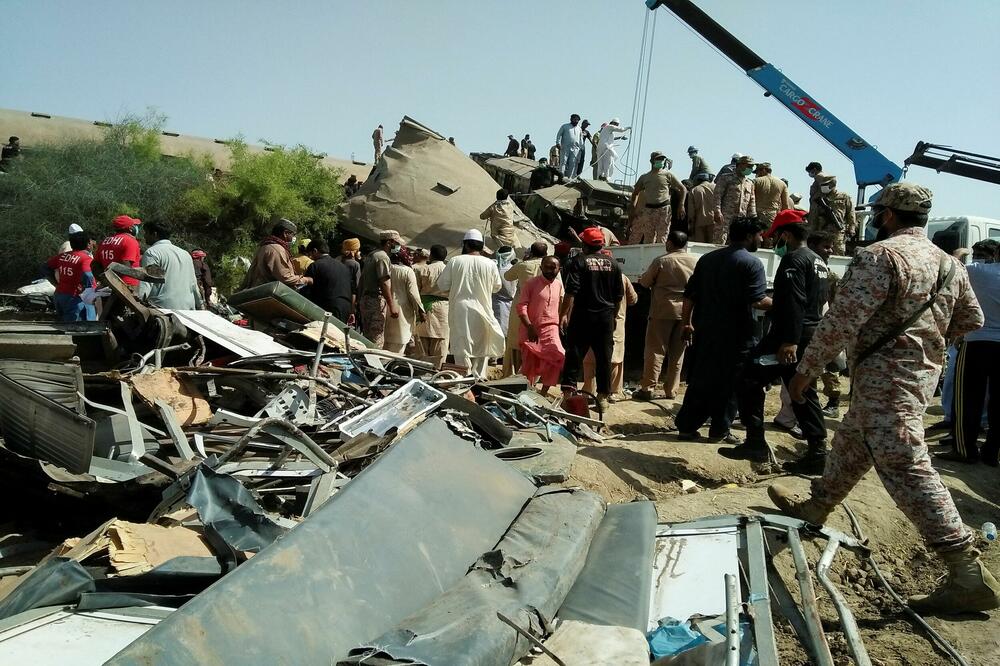 Pakistan- željeznička nesreća, Foto: Reuters