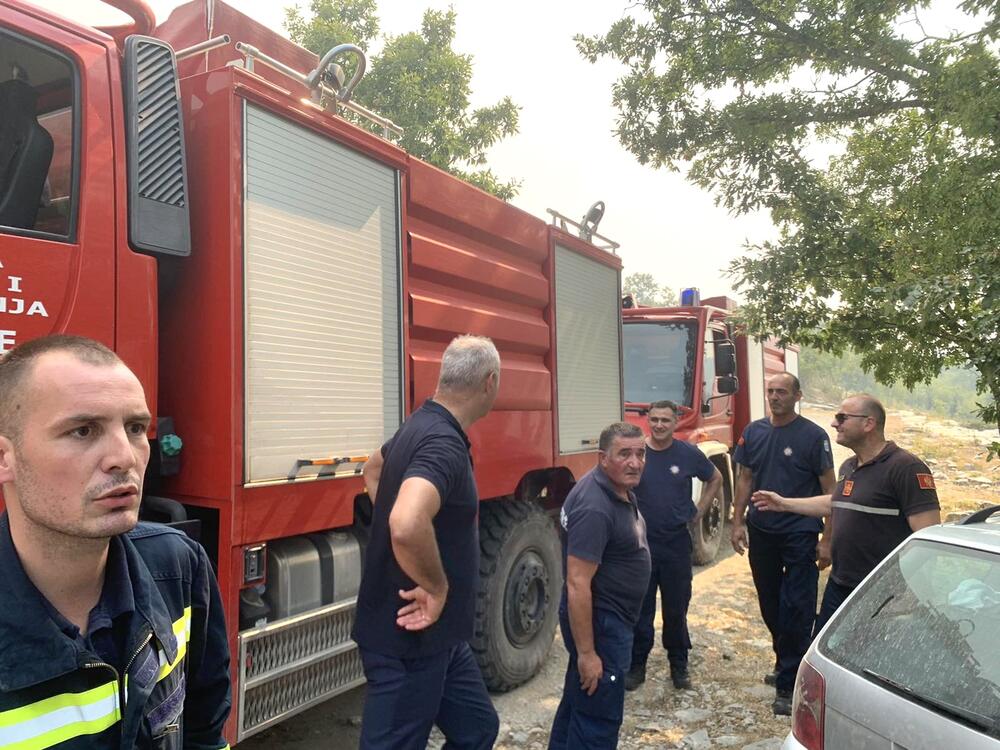 vatrogasci Cetinje, požar Katunska nahija