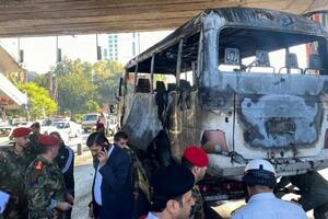 U eksploziji autobusa u Damasku poginulo 13 ljudi