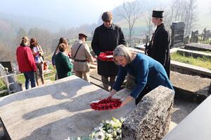 Medoks u posjeti Pljevljima: Ambasadorka položila vijenac na grob...