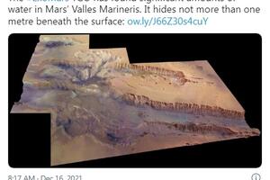 Mars ima svoju verziju Velikog kanjona
