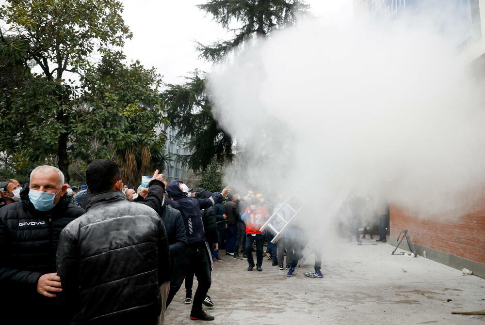 Tirana protest