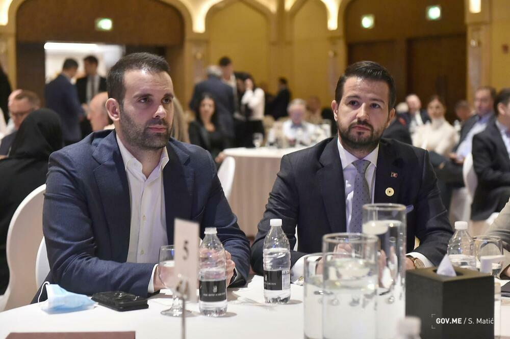 Milatović poveo pet saradnika na putovanje: Spajić i Milatović na poslovnom forumu u Dubaiju, Foto: Sasa matic