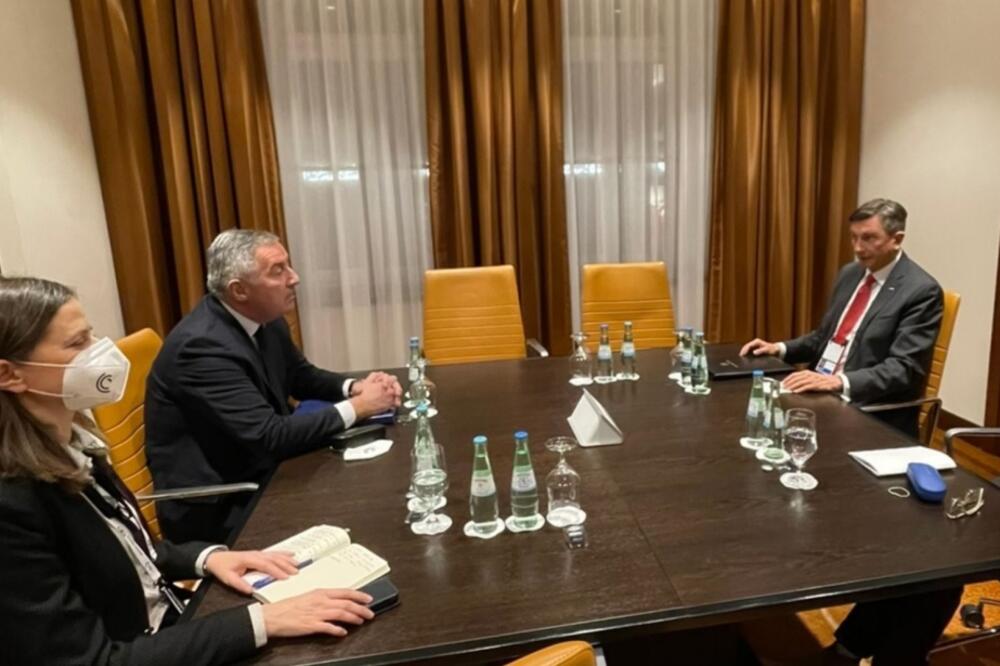 Đukanović i Pahor, Foto: Predsjednik.me
