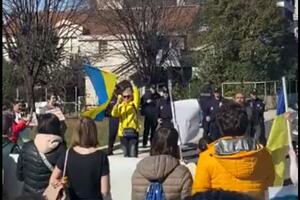 Protest ispred Ambasade Rusije u Podgorici