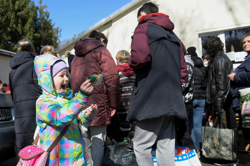 Detalj sa izbjegličkog punkta u njemačkom Drezdenu, Foto: Reuters