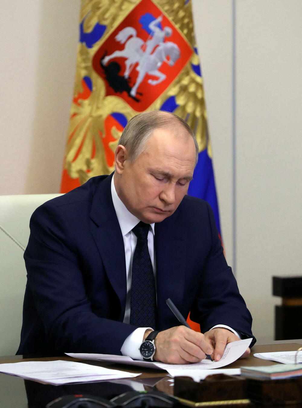 Putin na jučerašnjem sastanku sa ruskim ministrima