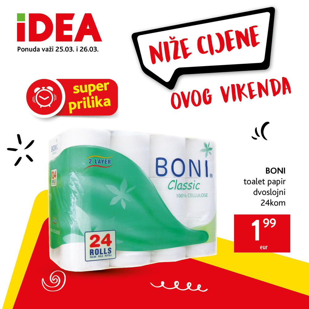 <p>IDEA nastoji da bude korak bliže vama i pruži najbolju ponudu vaših omiljenih proizvoda po sniženim cijenama.</p>