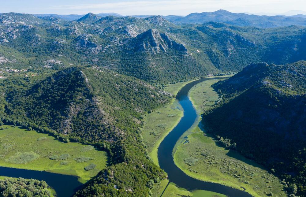 river 'crnojevica' which goes from skadar lake