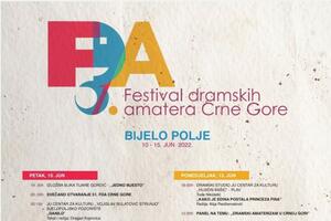 Festival dramskih amatera u Bijelom Polju od 10. do 15. juna