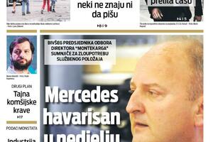 Naslovna strana "Vijesti" za 27. jun 2022. godine