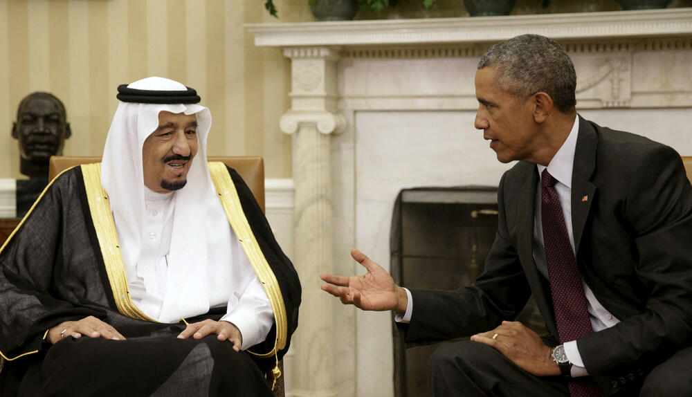 Barak Obama sa saudijskim kraljem Salmanom bin Abdulazizom u Ovalnom kabinetu u septembru 2015