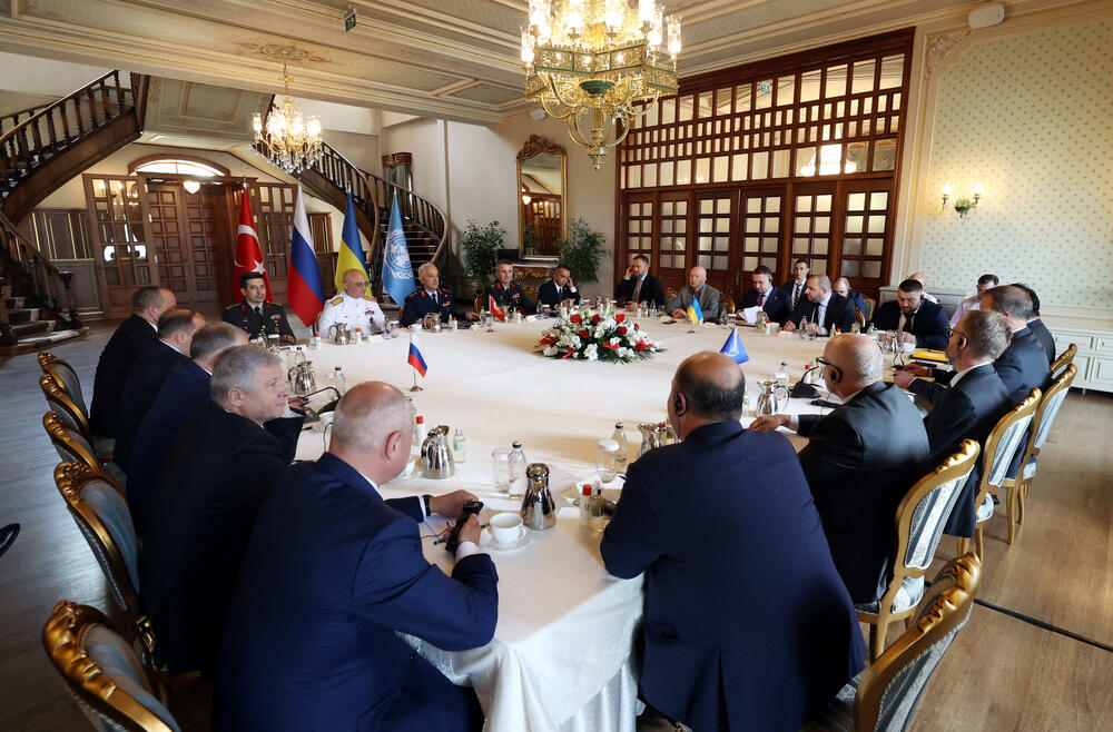 Pregovori ruske, ukrajinske i turske delegacije u Istanbulu - Foto: Rojters