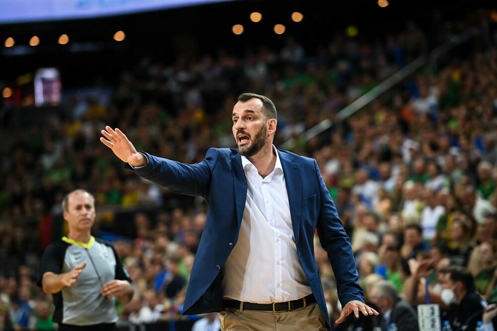Boško Radović na večerašnjoj utakmici u „Žalgirio areni”, Foto: FIBA