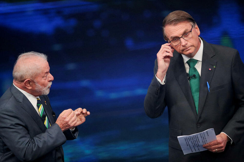 Lula da Silva i Bolsonaro tokom jedne od debata, Foto: Reuters