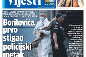 Naslovna strana "Vijesti" za 13. novembar 2022. godine