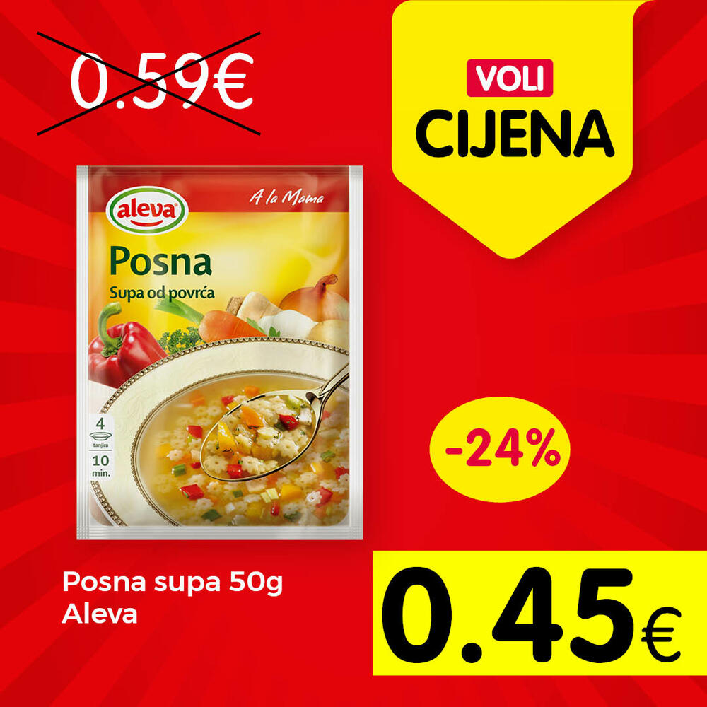 <p>Svratite do obližnjeg VOLI ili Naš diskont marketa</p>