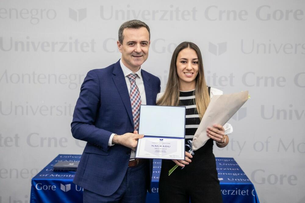 Abramović i rektor UCG-a Vladimir Božović, Foto: Univerzitet Crne Gore