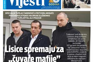 Naslovna strana "Vijesti" za 12. decembar 2022.