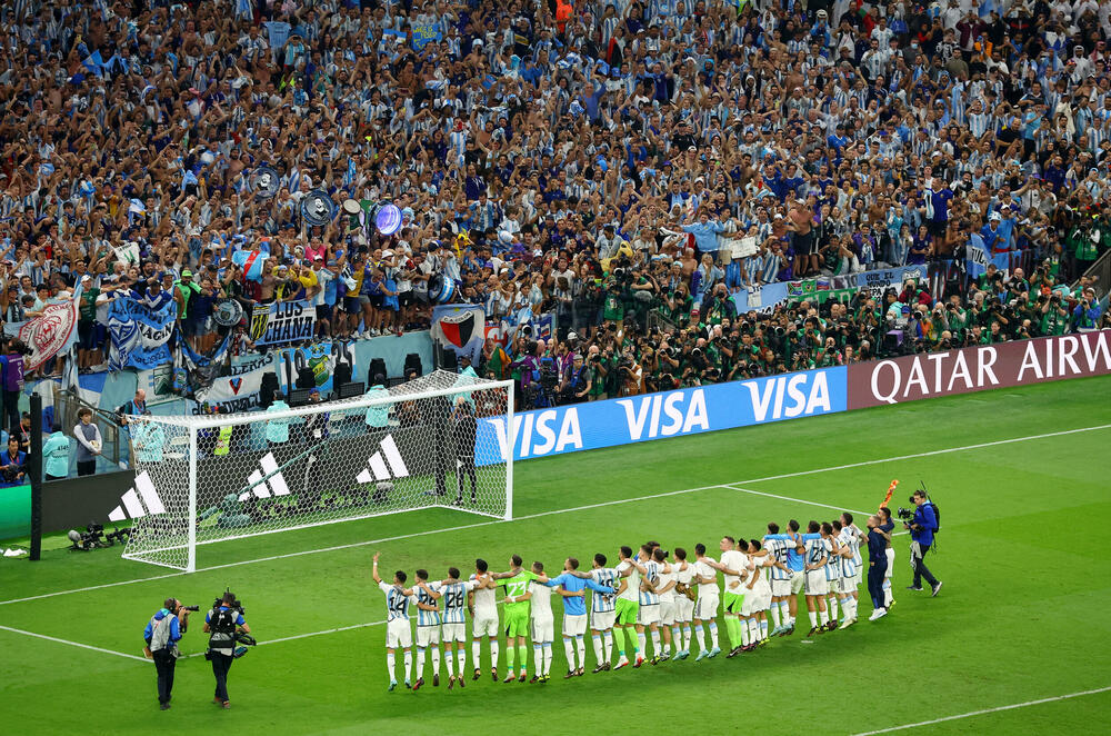 <p>Argentina je u finalu Svjetskog prvenstva, nakon ubjedljive pobjede nad Hrvatskom 3:0.</p>