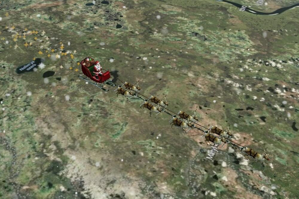 Foto: Screenshot/noradsanta.org/en/map