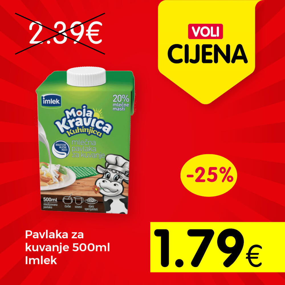 <p>Svratite do obližnjeg VOLI ili Naš diskont marketa</p>