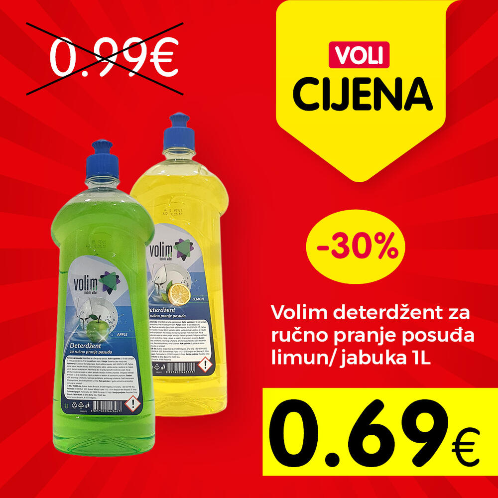 <p>Svratite do obližnjeg VOLI ili Naš diskont marketa</p>