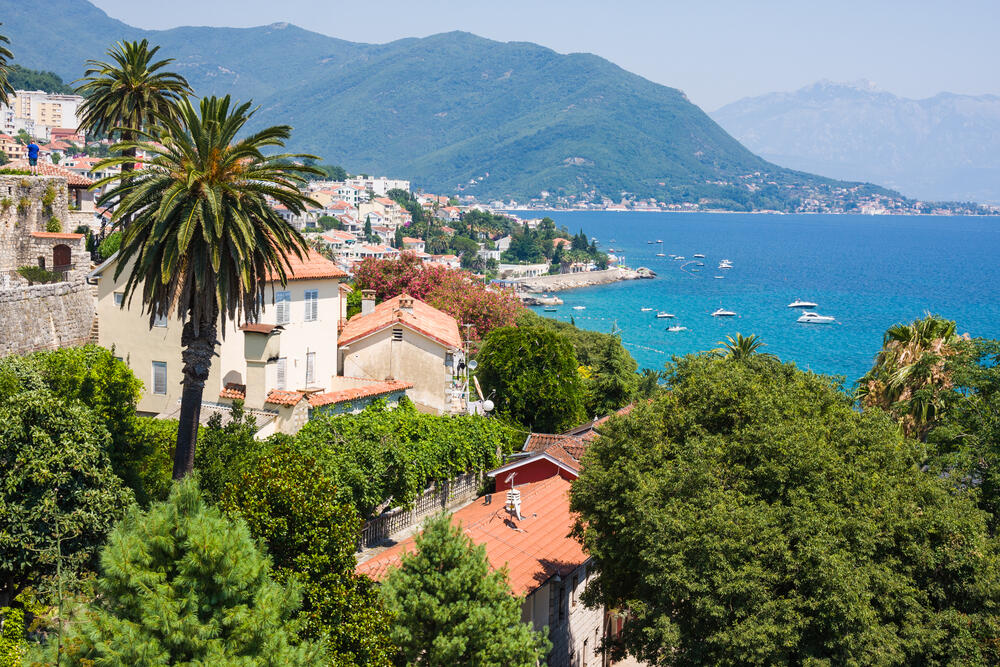 Herceg Novi is located at very entrance to Bay of Kotor