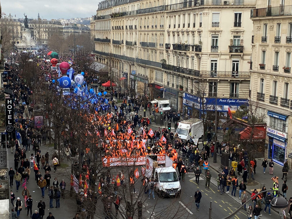 <p>Nakon trodnevnih protesta početkom godine, sindikati se nadaju da će dostići masovnu izlaznost od 19. januara kada je na ulice izašlo više od milion ljudi</p>