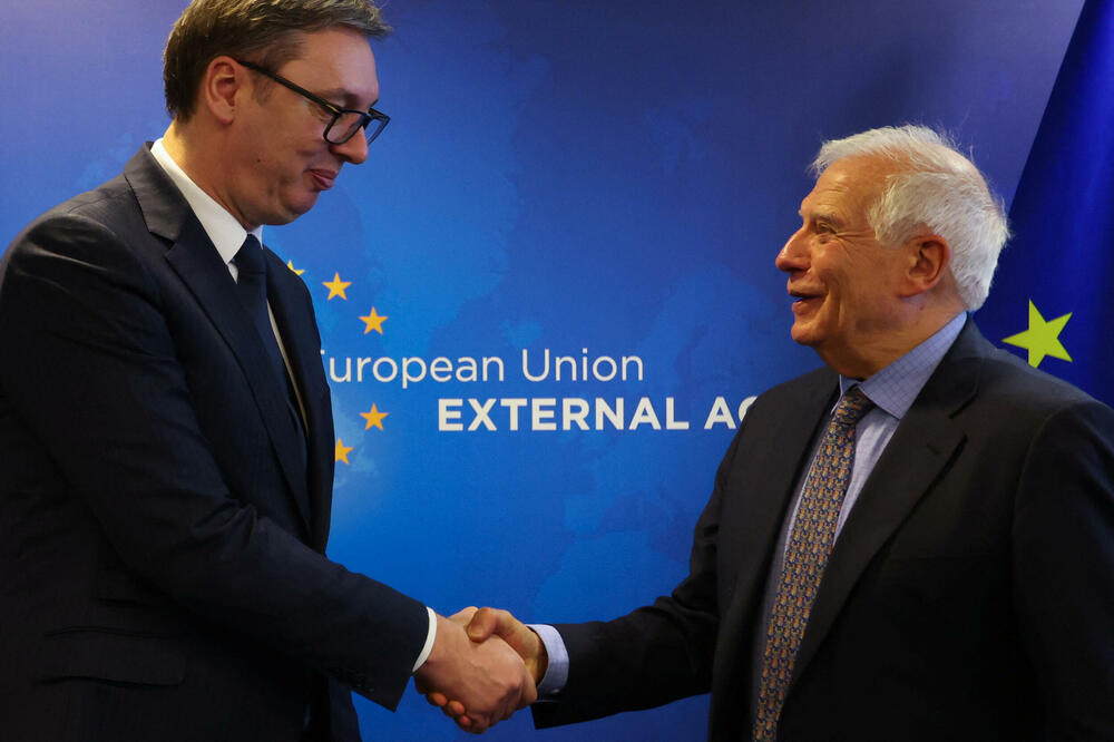 Vučić i Borelj, Foto: Reuters