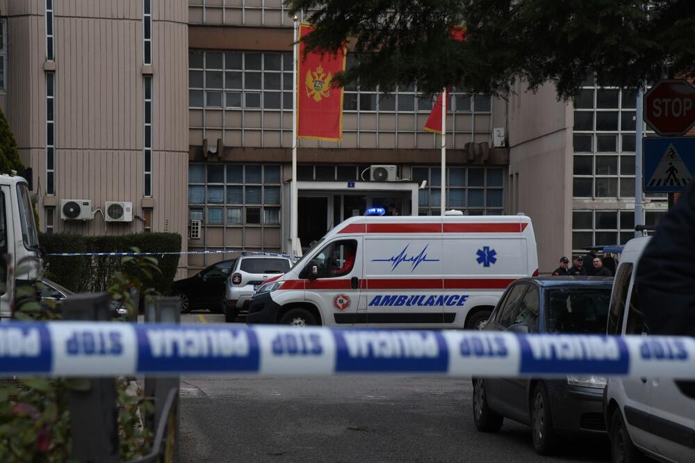 Osnovni sud u Podgorici nakon napada bombom, Foto: Luka Zeković