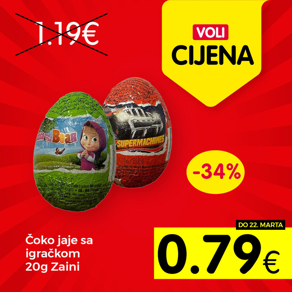 <p>U svim VOLI i Naš diskont marketima.</p>