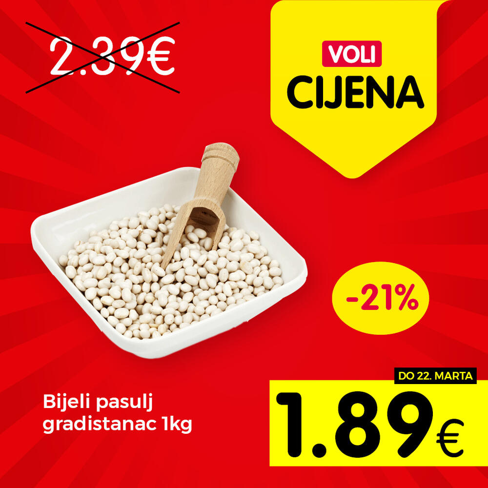 <p>U svim VOLI i Naš diskont marketima.</p>